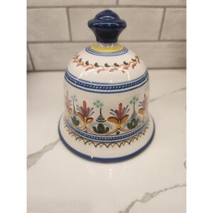 Vtg De La Cal Puente Ceramic Senoritá Bell Made in‎ Spain Hand Painted Barreira